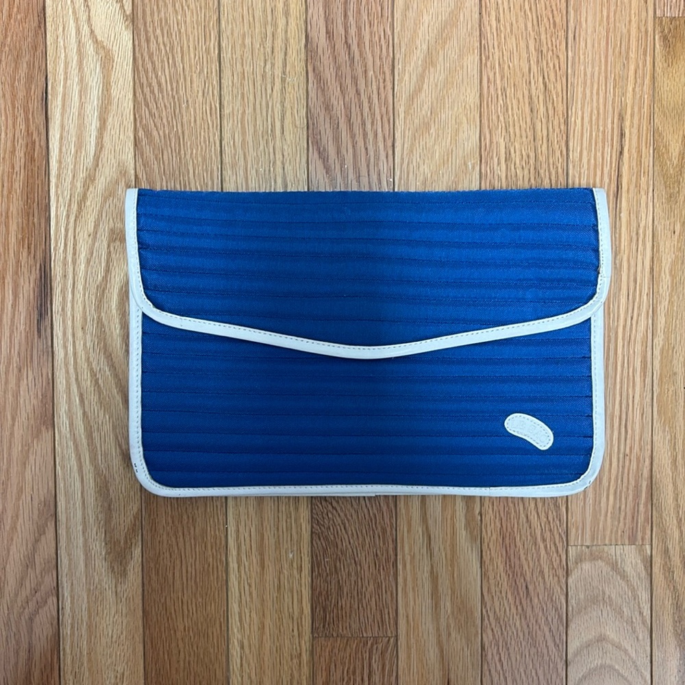 Vintage Le Sac‎ Blue Quilted Clutch